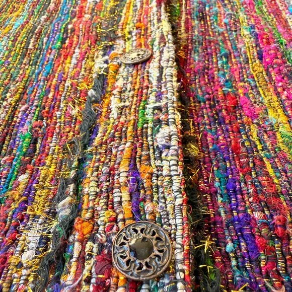 Carole Little 90s Hobo Chic Slub Knit Top - 8 - Picture 2 of 10